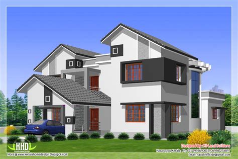 2912 sq.feet 5 diffrent type house designs - Kerala Home Design and Floor Plans - 9K+ Dream Houses