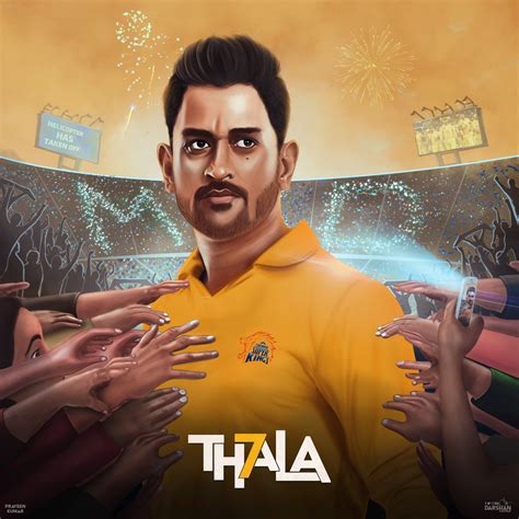 DHONI DIGITAL PAINTING on Behance