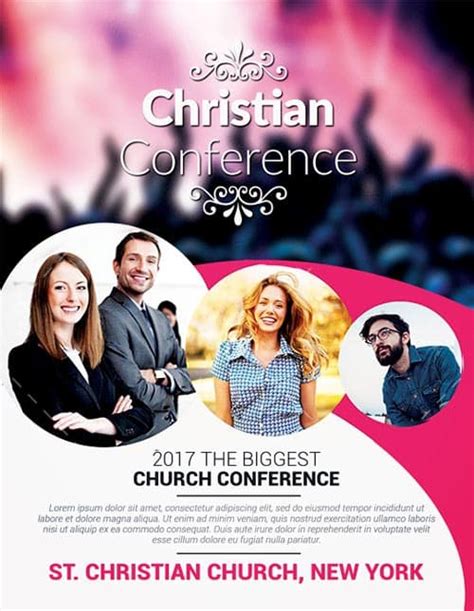 Christian Conference Church PSD Flyer Template - Download Free Church ...