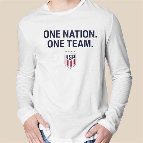 one nation one team Usa soccer logo shirt