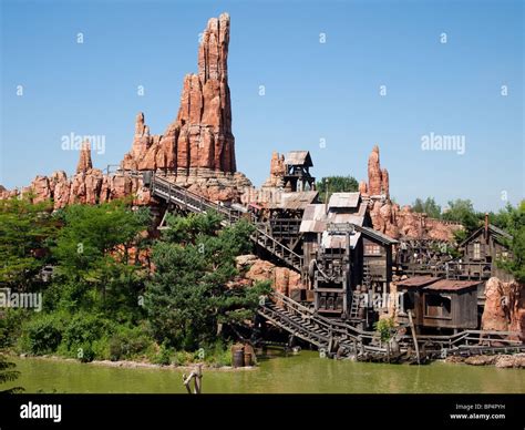 Big Thunder Mountain Roller Coaster, Disneyland Paris Stock Photo - Alamy