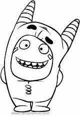 fuse oddbods coloring Page Pogo And  sketch template