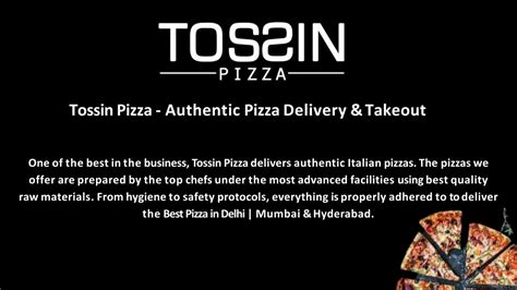 PPT - Welcome to Tossin Pizza. PowerPoint Presentation, free download ...