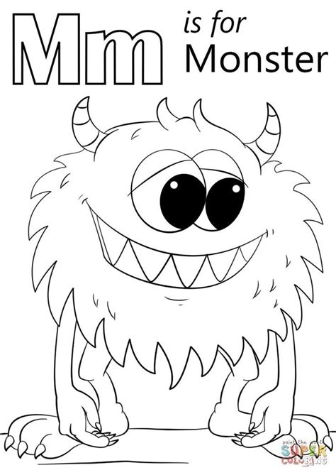 Monster Coloring Pages PDF Ideas For Kids - Coloringfolder.com ...