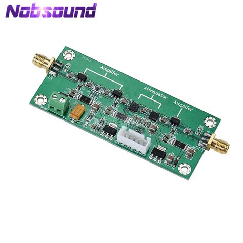 Radio Frequency RF Amplifier Module 50MHz 2GHz Bandwidth 0~60dB Adjustable Gain-in Amplifier ...