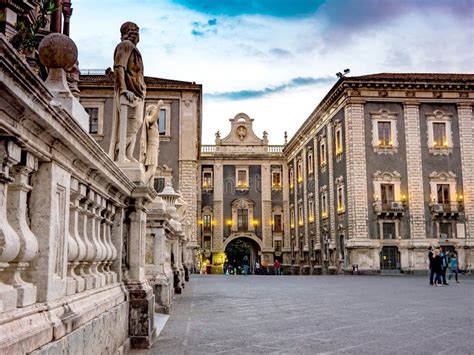 The Spectacular Architecture of Catania, Italy Editorial Stock Image ...