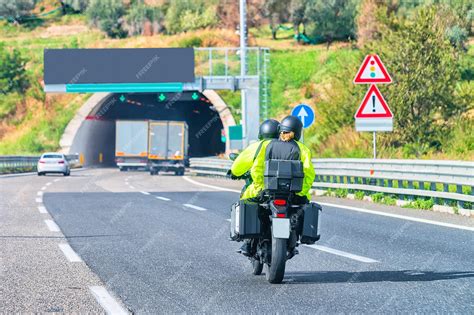 Premium Photo | Motorcycle on road in amalfi coast, italy