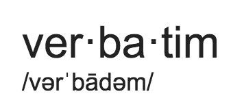 verbatim - Flawless Transcription