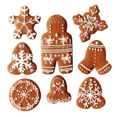 Homemade Christmas Gingerbread Cookies In Shapes Of Mitten, Christmas ...