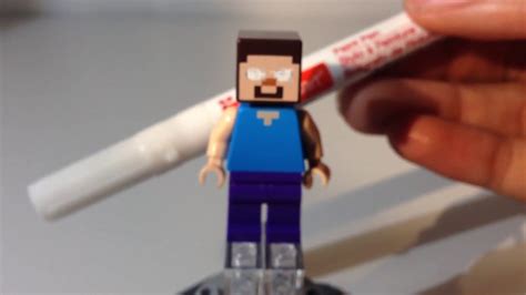 Custom Lego Minecraft Herobrine Minifigure!!! - YouTube