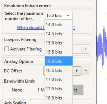 PicoScope 4444 high-resolution differential scope software