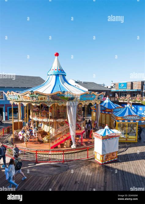 San Francisco Carousel at Pier 39 Stock Photo - Alamy