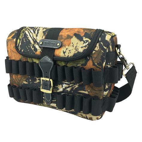 Tourbon Hunting Gun Accessories Camouflage Tactical Hunting Cartridge Bag Shooting Ammo Bullet ...