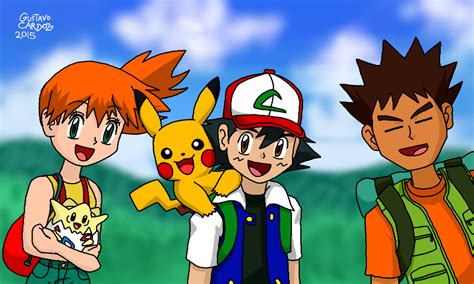 Pokemon - Ash, Misty, and Brock by GustavoCardozo97 on DeviantArt