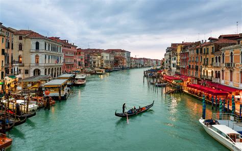 Download Architecture Building Gondola Italy Grand Canal Man Made Venice HD Wallpaper