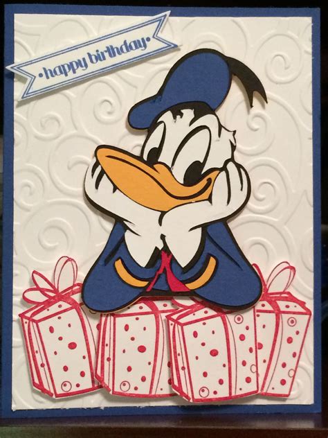 Donald Duck birthday | Duck birthday, Birthday cards, Cards handmade