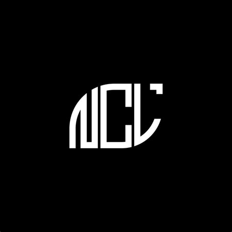 NCL letter logo design on BLACK background. NCL creative initials letter logo concept. NCL ...