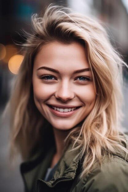 Premium AI Image | Shot of an attractive young woman smiling outdoors