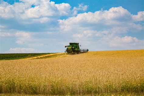 Grain Harvesting Combine Free Stock Photo - Public Domain Pictures