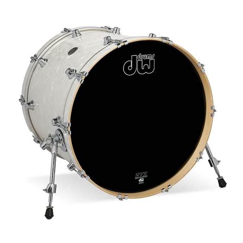 DW Performance Finish Ply 18 x 22 Inch Bass / Kick Drum White Marine ...