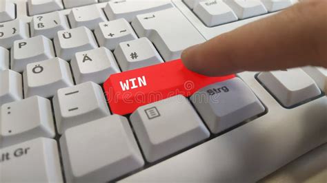 Win Button on a Computer Keyboard. Stock Image - Image of keyboard, business: 183045141