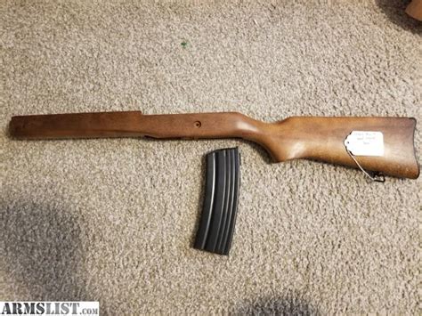 ARMSLIST - For Sale: Ruger Mini 14 wood stock and magazine