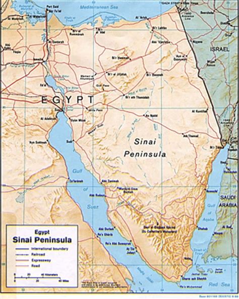 Egypt Israel Border Map