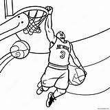 New York Knicks Player Dunking Coloring Page 53294 42155 sketch template