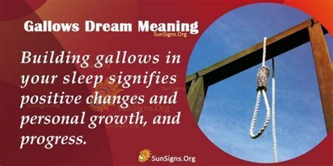 Gallows Dream Symbol - Meaning, Interpretation and Symbolism - SunSigns.Org