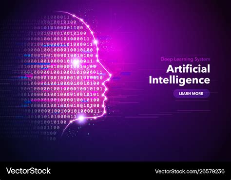 Artificial intelligence concept banner design Vector Image