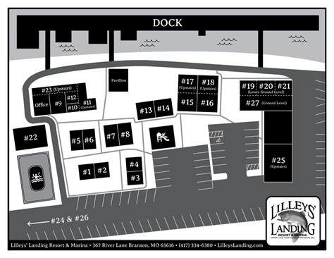 Resort Map - Lilleys' Landing Resort & Marina