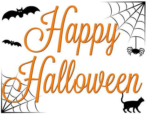 Printable Happy Halloween Signs