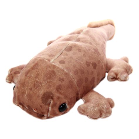 Mochi Puni Salamander Plush Doll, Brown 9 Inches