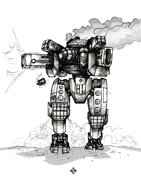 ArtStation - Mech inspired by BATTLETECH Universe.