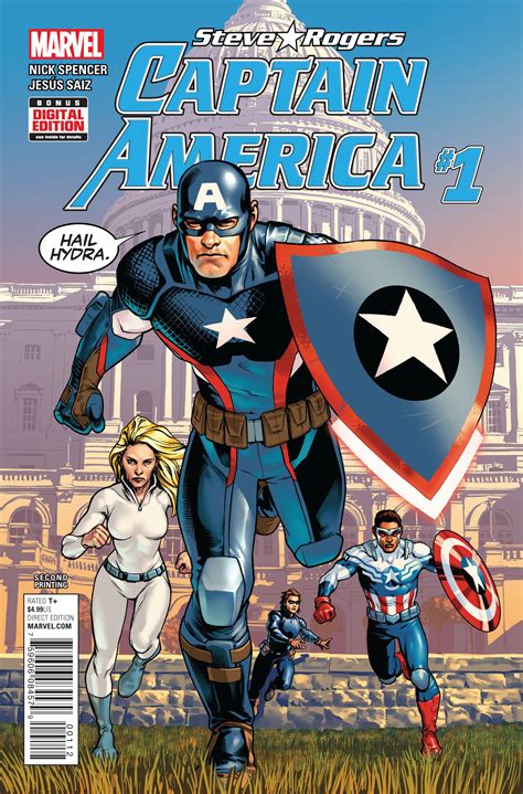 Captain America: Steve Rogers #1 (Saiz 2nd Printing) | Fresh Comics