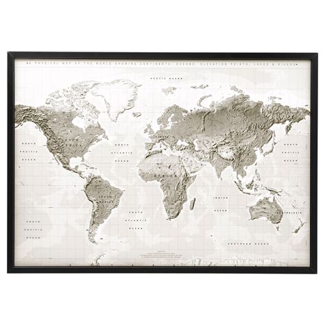 Giant World Map Poster Ikea - Mural Wall