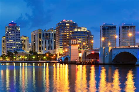 West Palm Beach Skyline Reflection - Law Offices of Paul J. Burkhart