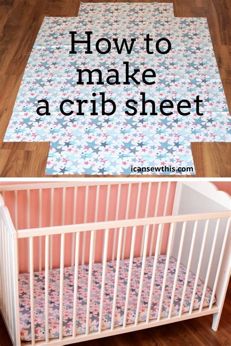 Step-by-step tutorial: easy DIY crib sheet - I can sew this | Sewing baby clothes, Baby sewing ...