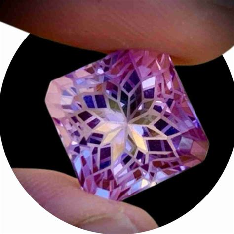 Natural Amethyst Precision Cut - Rare Lavender Amethyst