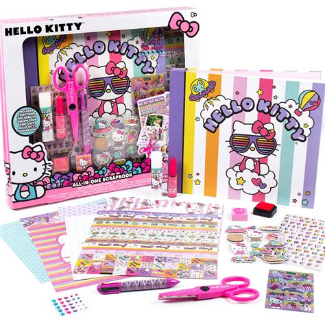 新品Hello Kitty All-in-One DIY Scrapbook by Horizon Group USA, Includes Over 40 r5ZtsLpSE3, ペーパー ...