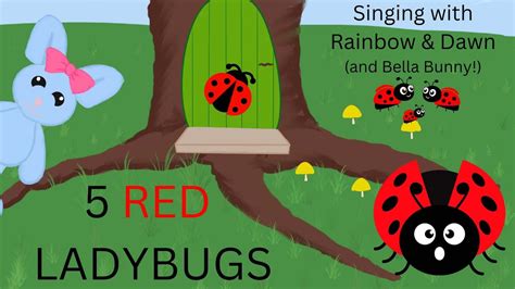 5 Little Ladybugs | Nursery Rhymes and Kids Songs | Ladybug Song - YouTube