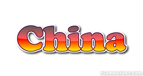 China Logo | Free Name Design Tool from Flaming Text