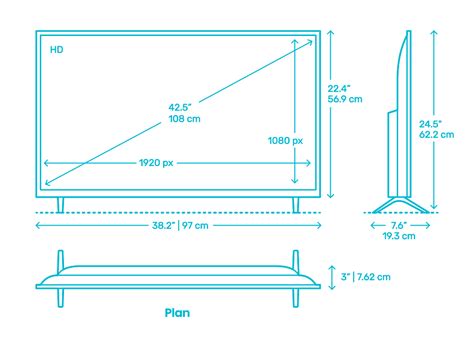 Televisions | TVs Dimensions & Drawings | Dimensions.com