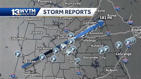 NWS upgrades three tornadoes during March 25 outbreak in central Alabama