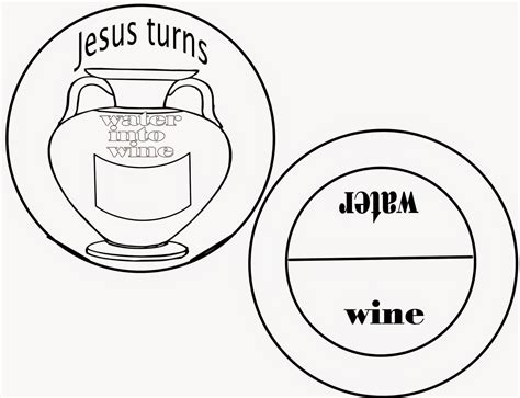 Jesus Turns Water Into Wine Tracing Worksheets - Name Tracing Generator ...