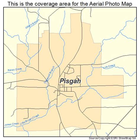 Aerial Photography Map of Pisgah, AL Alabama