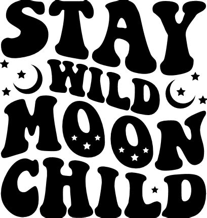 stay wild moon child, baby onesie - free svg file for members - SVG Heart