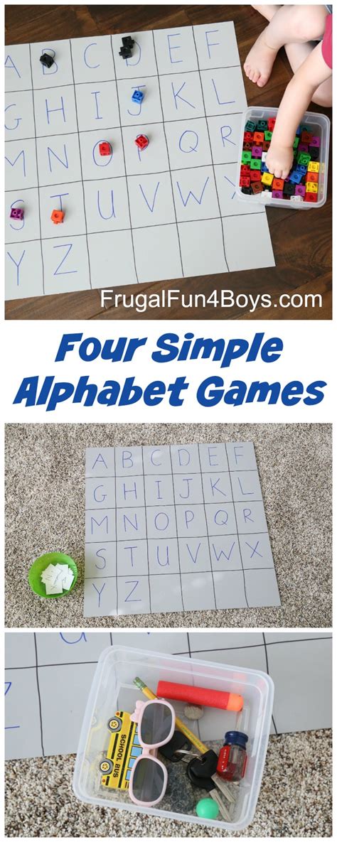 Four Simple Alphabet Games that Preschoolers will Love - Frugal Fun For Boys and Girls