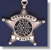 Hays County, Texas Sheriff Badge Charms