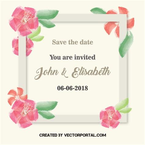 Wedding invitation card.ai Royalty Free Stock SVG Vector and Clip Art